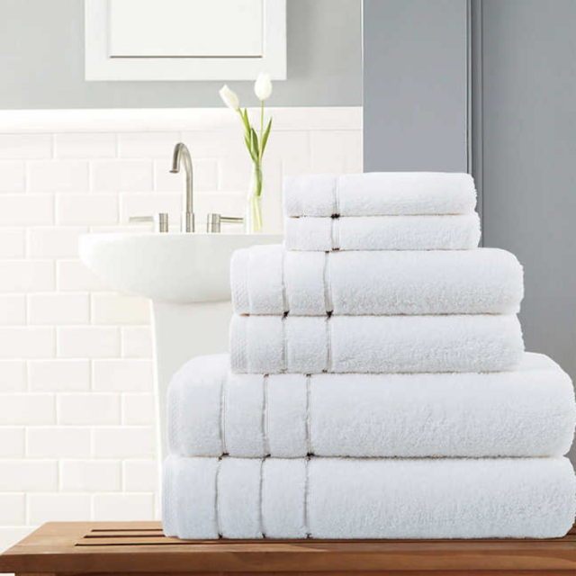 Dream Haven by Veratex 6-piece Turkish Towel Set (White)