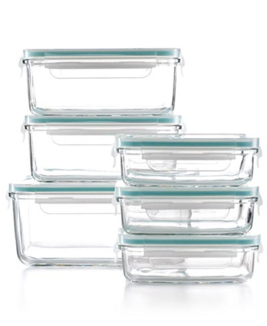 12 Piece Food Storage Container Set