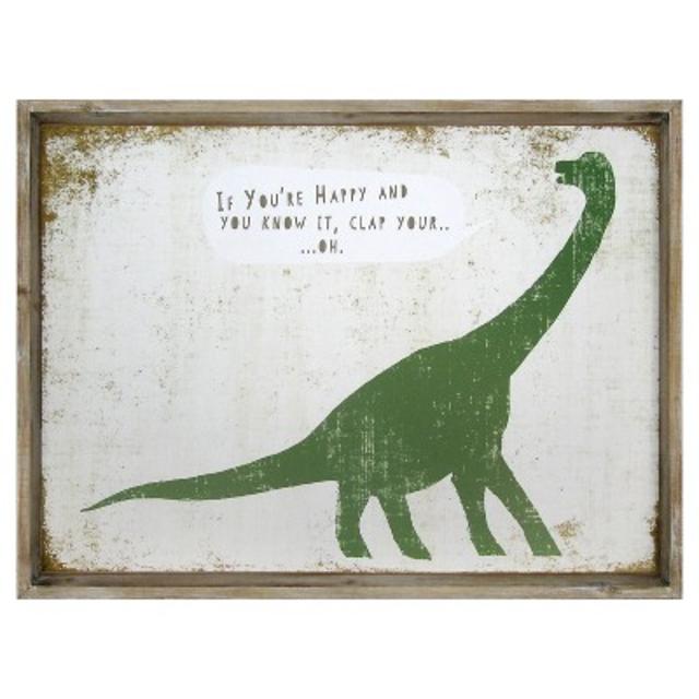 If You're Happy Dinosaur Framed Art - Pillowfort™