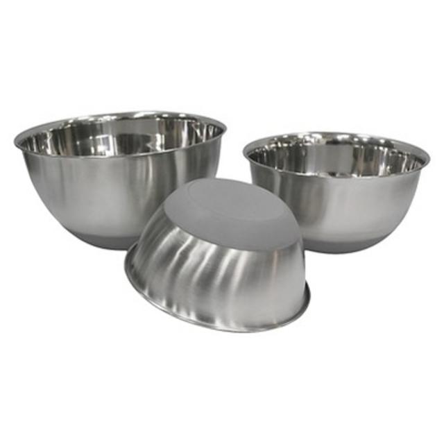 Product description page - Stainless Steel Non Skid Mixing Bowl Set of 3 - Threshold™