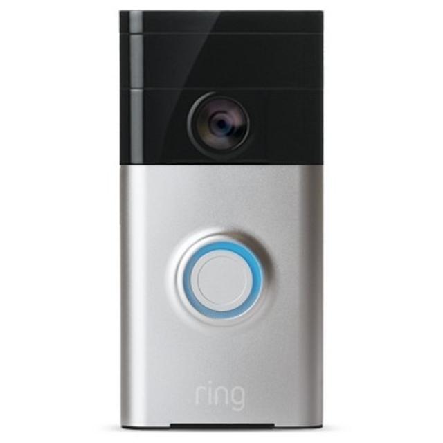 Ring Home Security Wi-Fi Video Doorbell - White/ Black (88RG000FC400)
