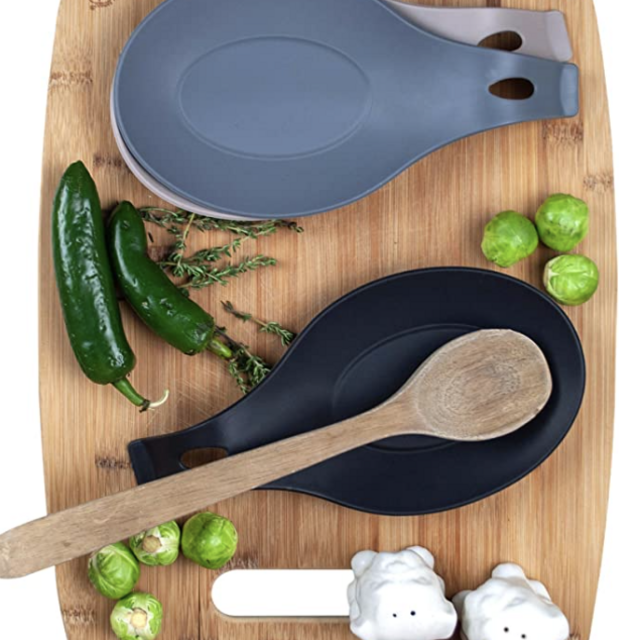 Modern Silicone Spoon Rests (Set of 3)