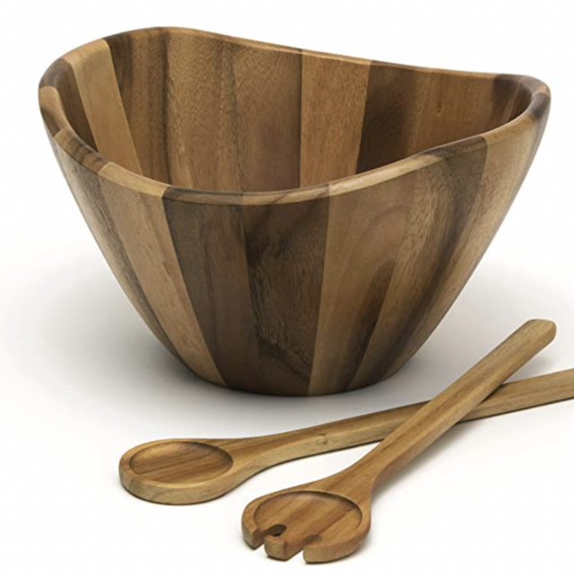 Acacia Large Wave Bowl with Servers