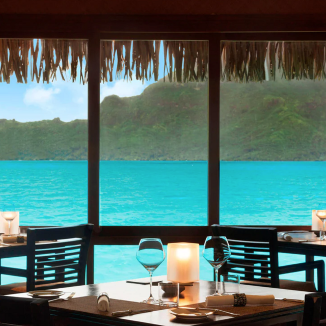 Dinner in Bora Bora