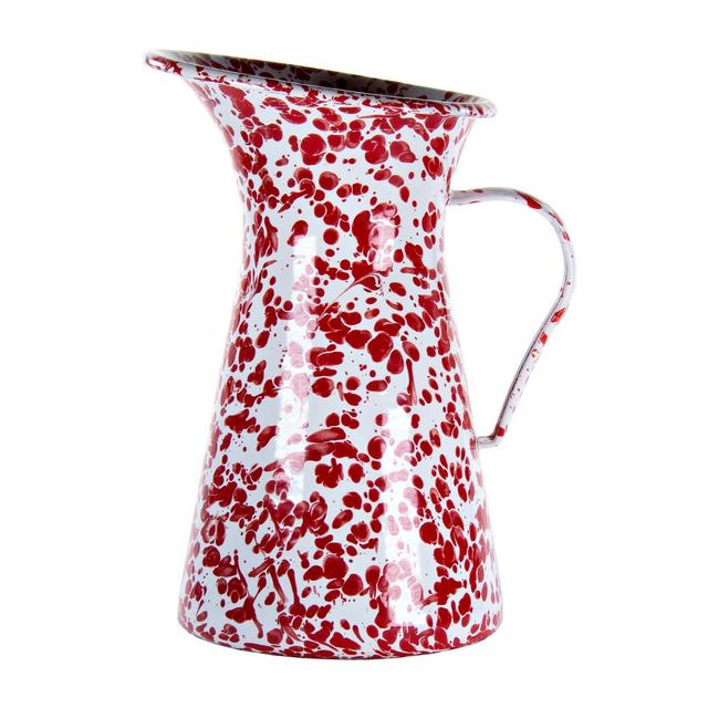 Red Swirl Pitcher