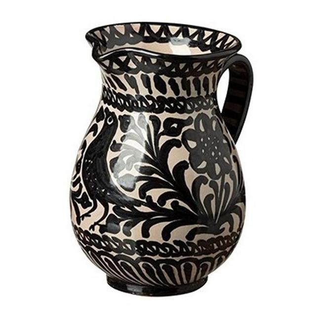Black Ceramic Pitcher