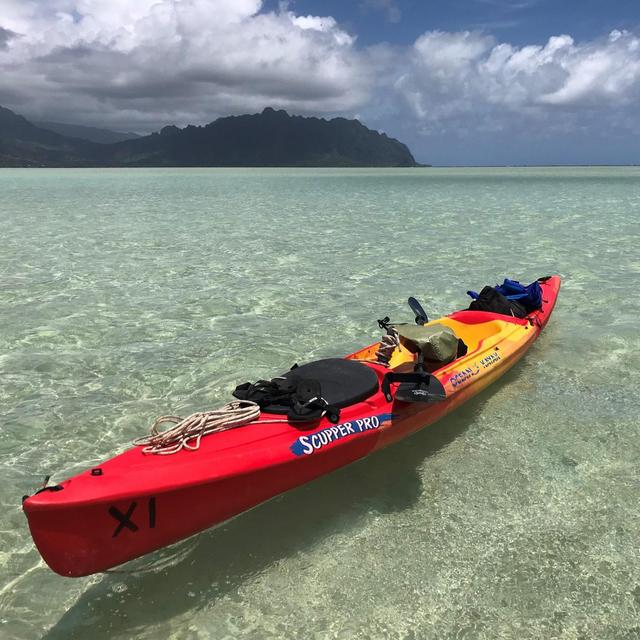 2 Pelican Argo 100X EXO Kayaks with Paddle