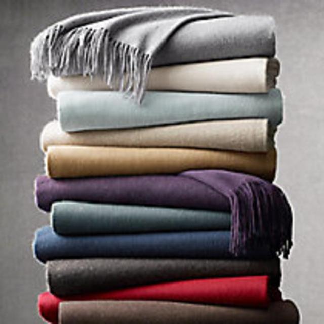 555-Gram Cashmere Throw - Indigo