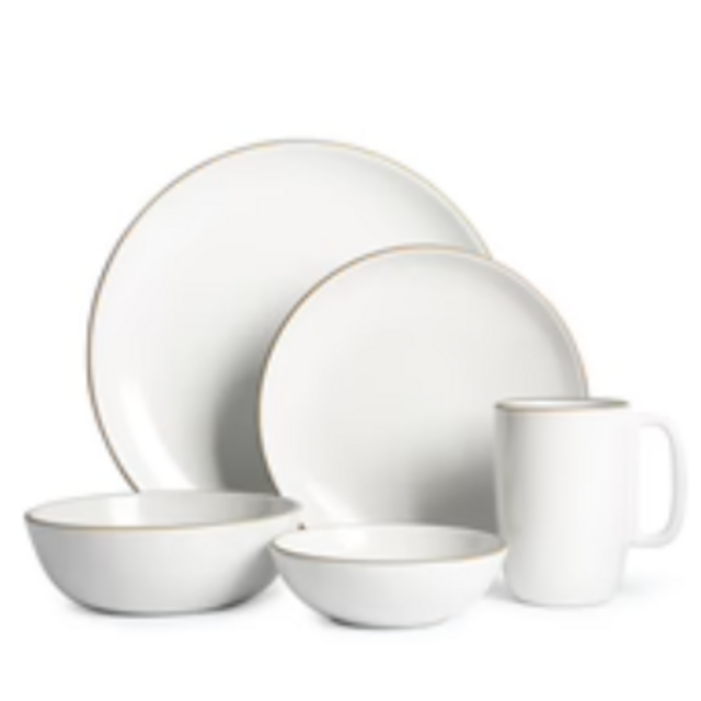 Opaque White Dinnerware Set