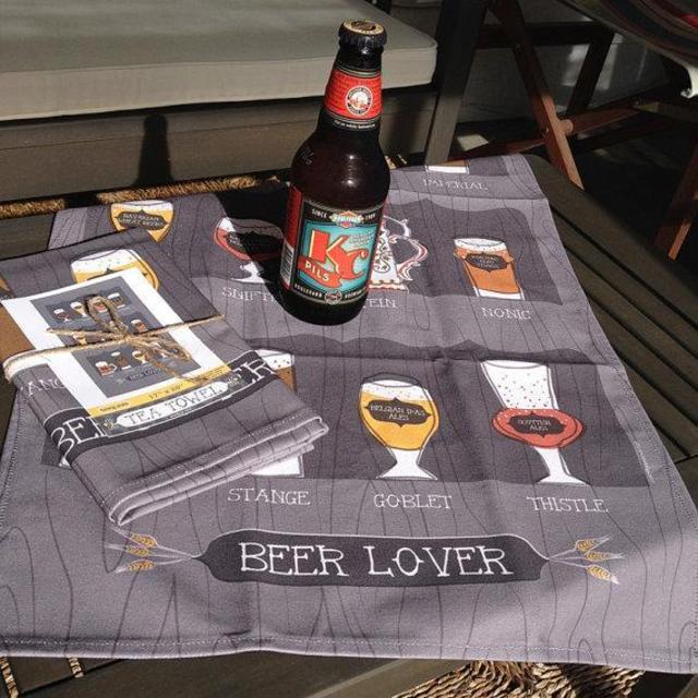 [Etsy] Beer Lover Tea Towel-17 x 28