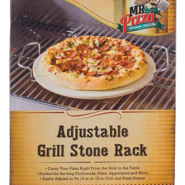 [Amazon] Mr. Pizza Pizza Stone Adjustable Carrying Rack