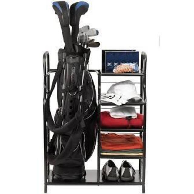 JEF World of Golf Golf Bag & Accessories Metal Shelf Organizer