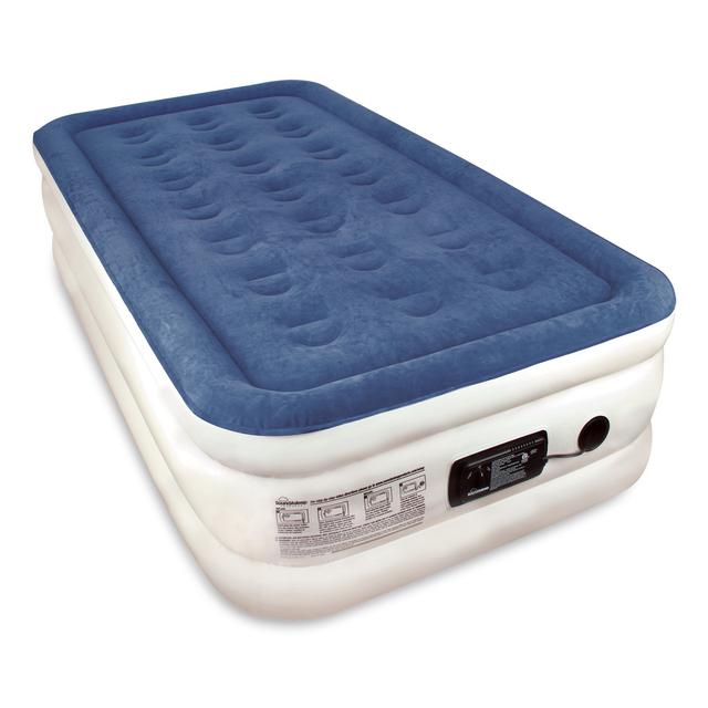 Twin Sized SoundAsleep Dream Series Air Mattress with ComfortCoil Technology & Internal High Capacity Pump