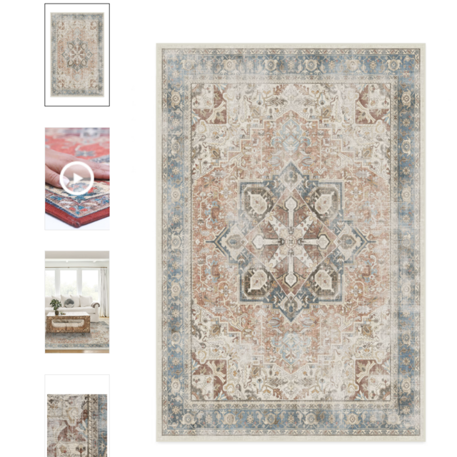 Kamran Coral Rug