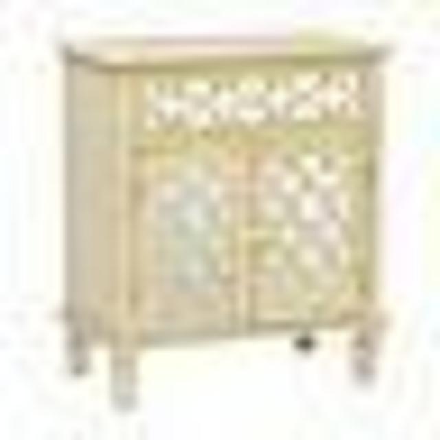 Antique White Clover Cabinet