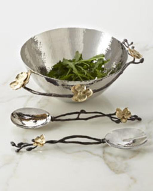 Michael AramTwo-Piece Gold Orchid Serving Set