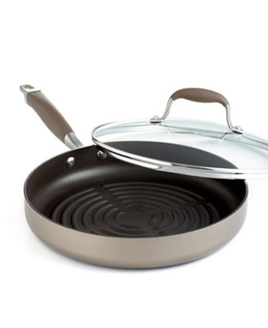 Anolon Advanced Bronze Nonstick 11" Covered Grill Pan