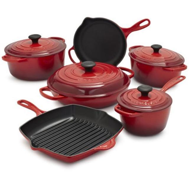 Le Creuset Signature Cerise 10-Piece Set MS14SLT10-6J