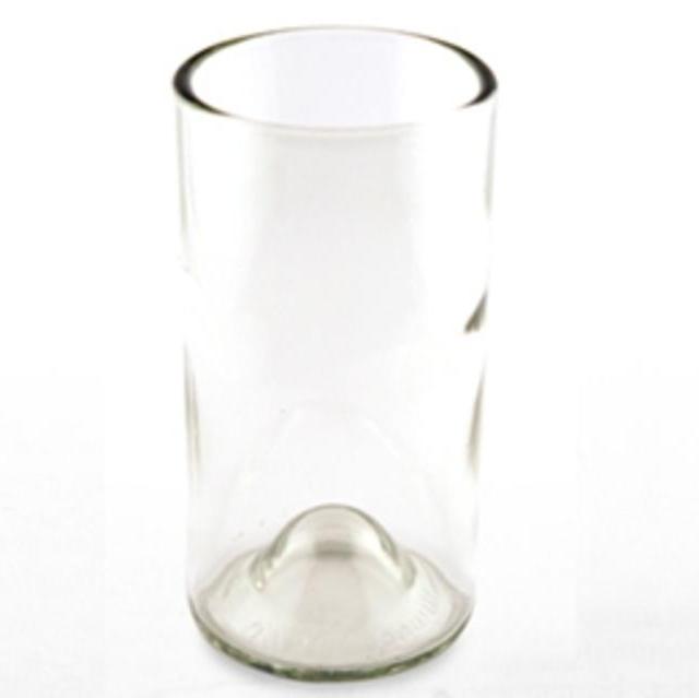 Wine Punts Recycled Wine Bottle Tall Drinking Glasses in Clear - 16 oz. (Set of 4)