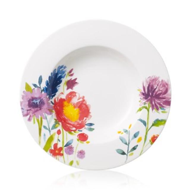 Villeroy & BochAnmut Flowers Rimmed Soup Bowl