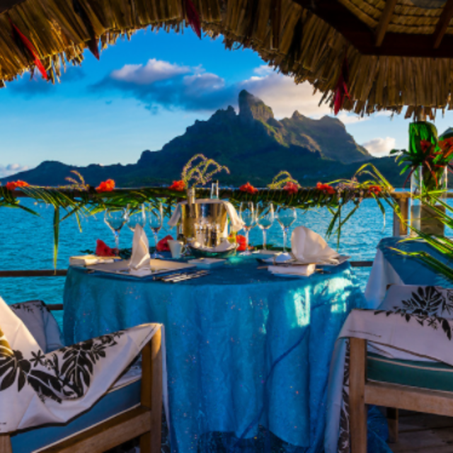 Romantic Overwater Bungalow Dinner