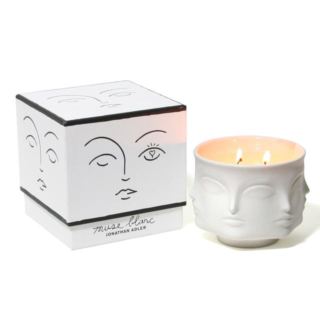 Jonanthan Adler Muse Blanc Ceramic Candle