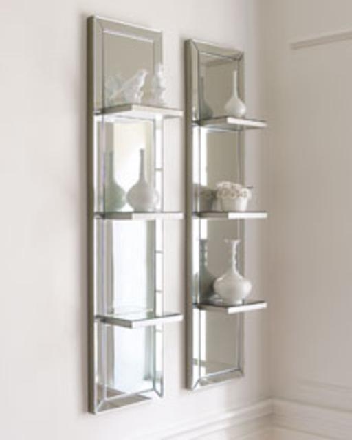 Mirrored Shelf Wall Panel