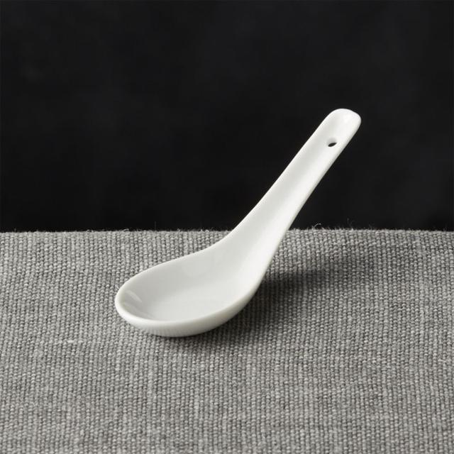 6 Porcelain Appetizer Spoons