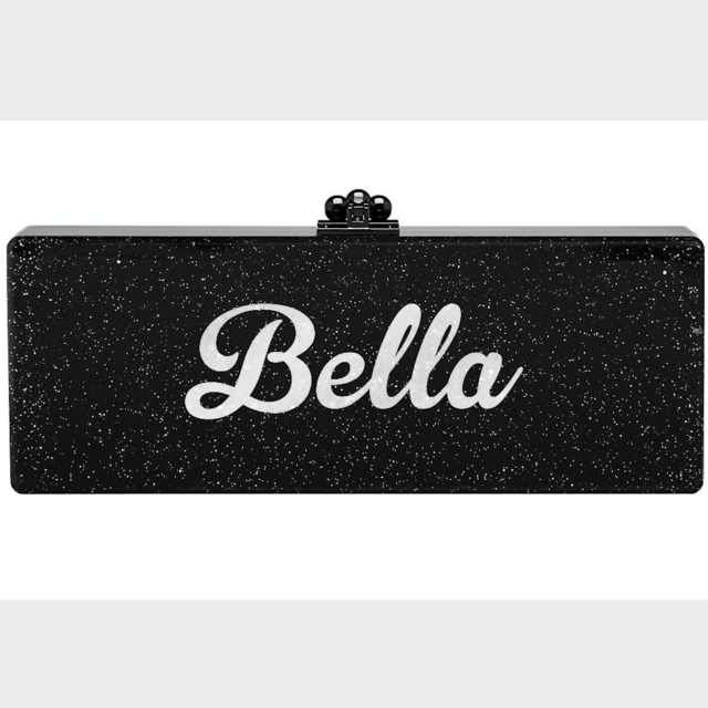 Edie Parker Custom Flavia Custom Clutch with Baby Names