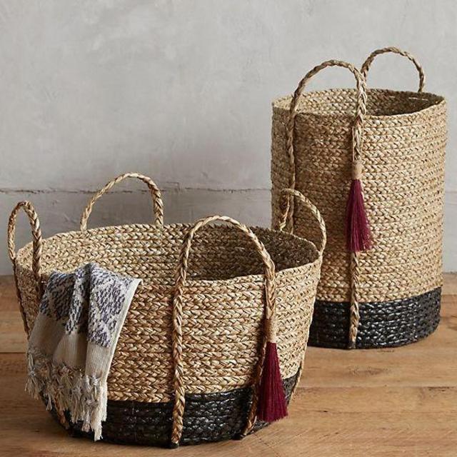 Balinese Tassel Basket