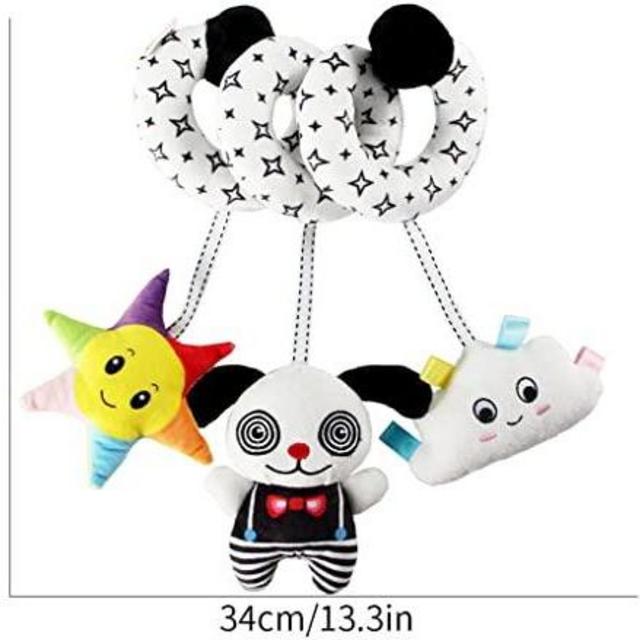 Spiral Stroller Toys, Plush Hanging for Car Seat