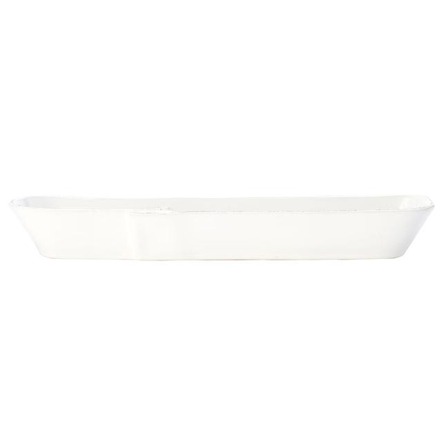 VIETRI LASTRA WHITE OLIVE BOAT