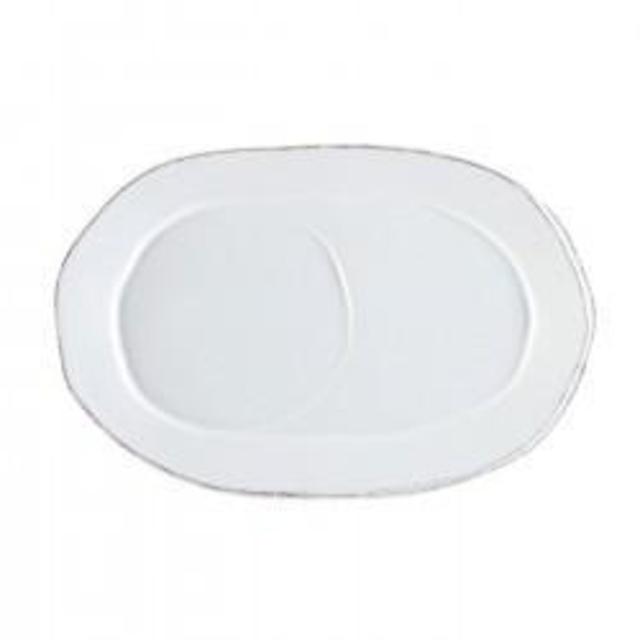 VIETRI LASTRA WHITE OVAL TRAY