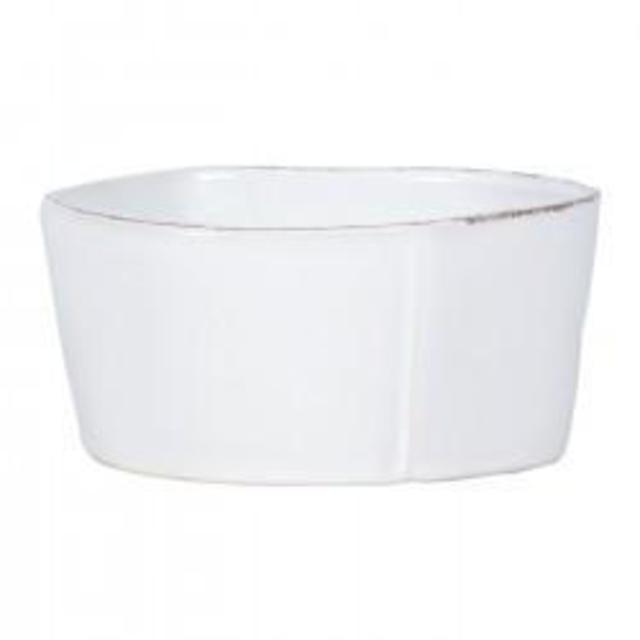 VIETRI LASTRA WHITE MEDIUM SERVING BOWL