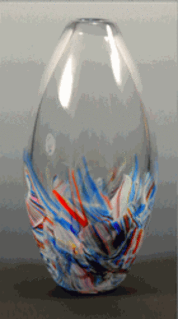 Broken Wedding Glass Bud Vase
