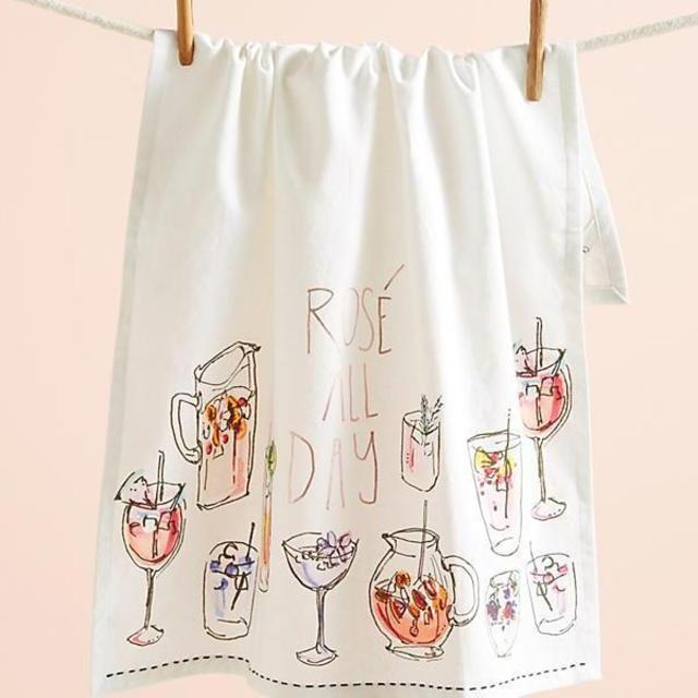 Rosé All Day Dishtowel