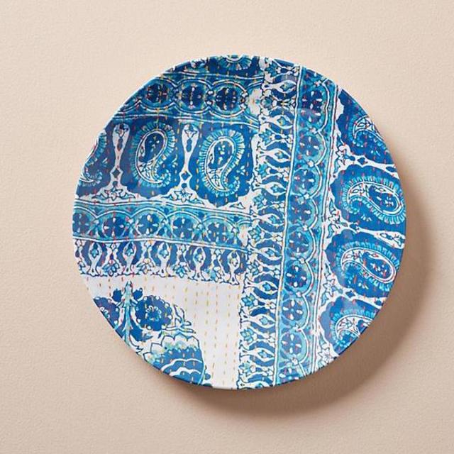 Tula Melamine Dinner Plate - Turquoise