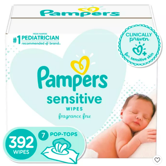 Pampers Sensitive Wipes (392 Count)