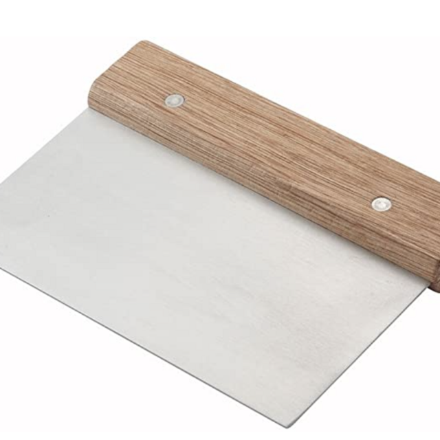 Pasta Dough Scraper with Wood Handle