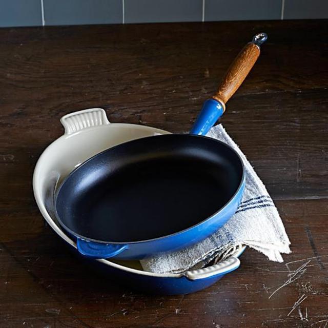 Williams-Sonoma - Le Creuset Heritage Cast-Iron Fry Pan, Lapis, 9 1/2"