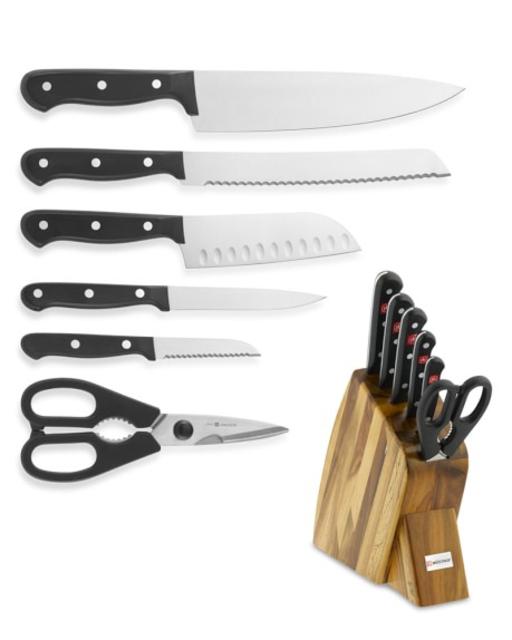 Williams-Sonoma - Wüsthof Gourmet Large Studio 7-Piece Knife Block Set, Acacia