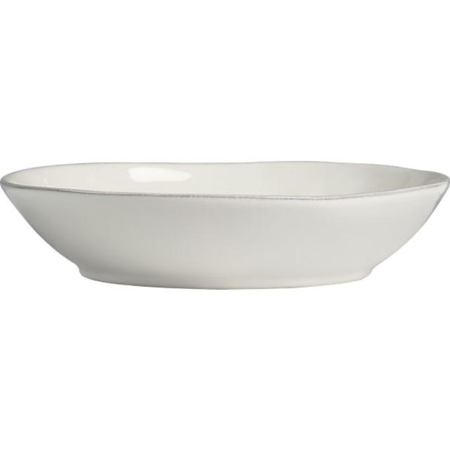 Crate & Barrel - Marin White Pasta-Low Bowl