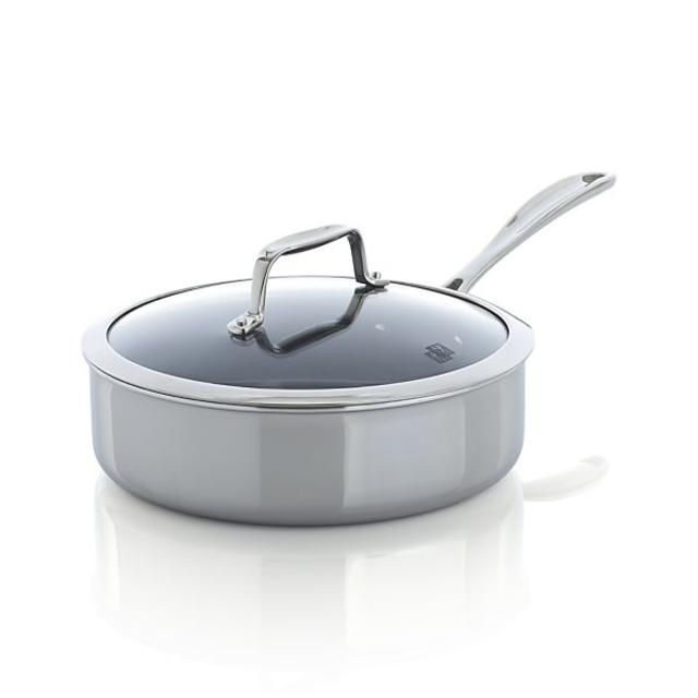 Crate & Barrel - ZWILLING ® J.A. Henckels VistaClad Ceramic Nonstick 3 qt. Sauté Pan with Lid