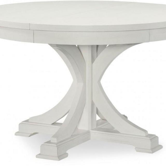 Everyday Sea Salt Round to Oval Pedestal Dining Table by Rachael Ray