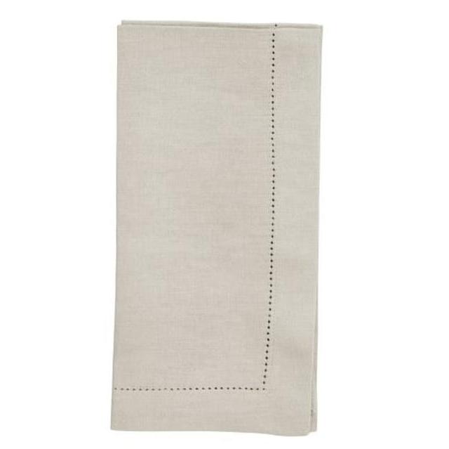 PB Classic Belgian Flax Linen Hemstitch Napkin, Set of 4