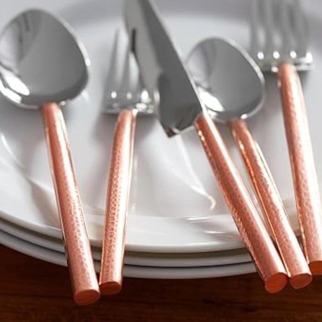 Copper Handled Flatware Set