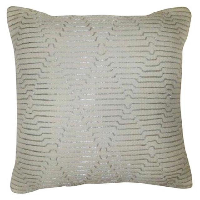 Threshold™ Silver Zari Embroidered Pillow