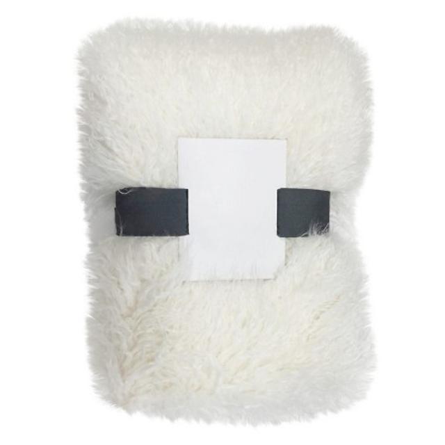 Threshold™ White Faux Mongolia Sheepskin Throw