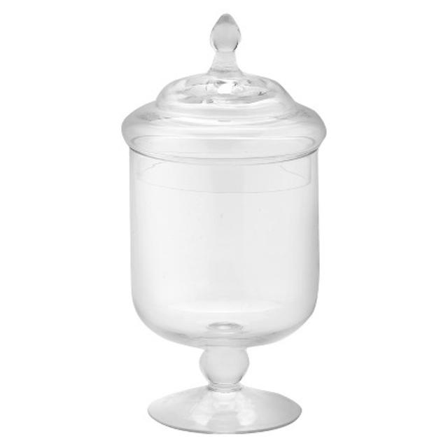 Glass Apothecary Jar - Diamond Star