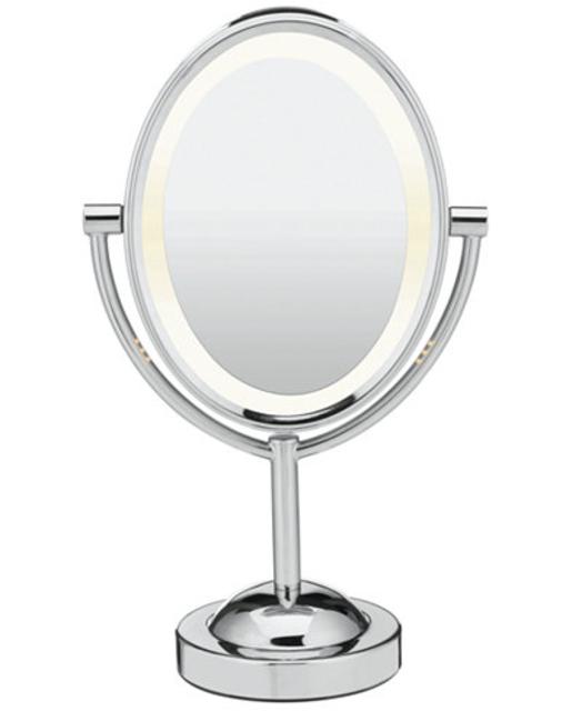 Conair, 7x Magnified Lighted Makeup Mirror, Chrome